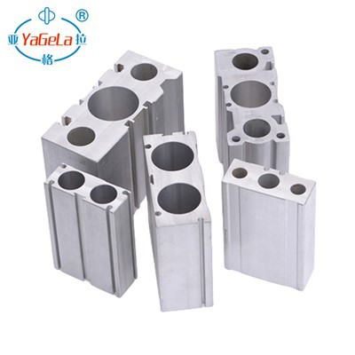 SMC hoonimine kahe aukudega alumiiniumist pneumaatilise silindri toru